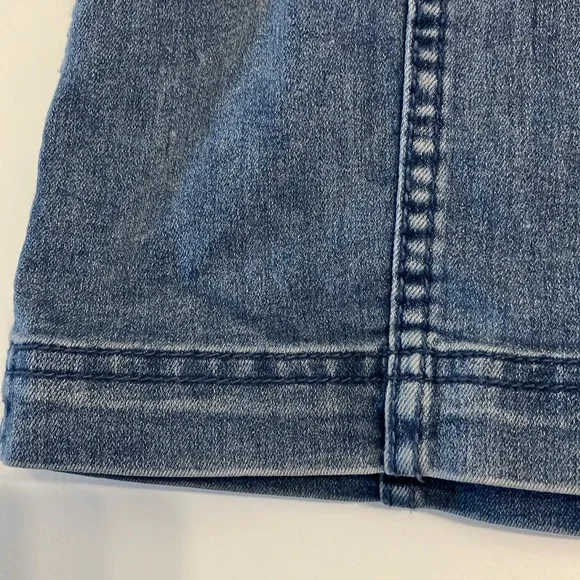 Free people denim stretch mini skirt - Picture 3 of 4